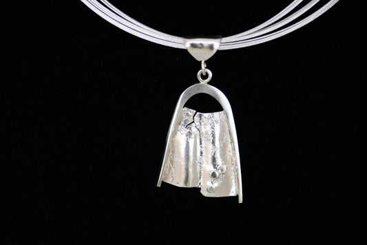 Sterling Silver Textured Pendant