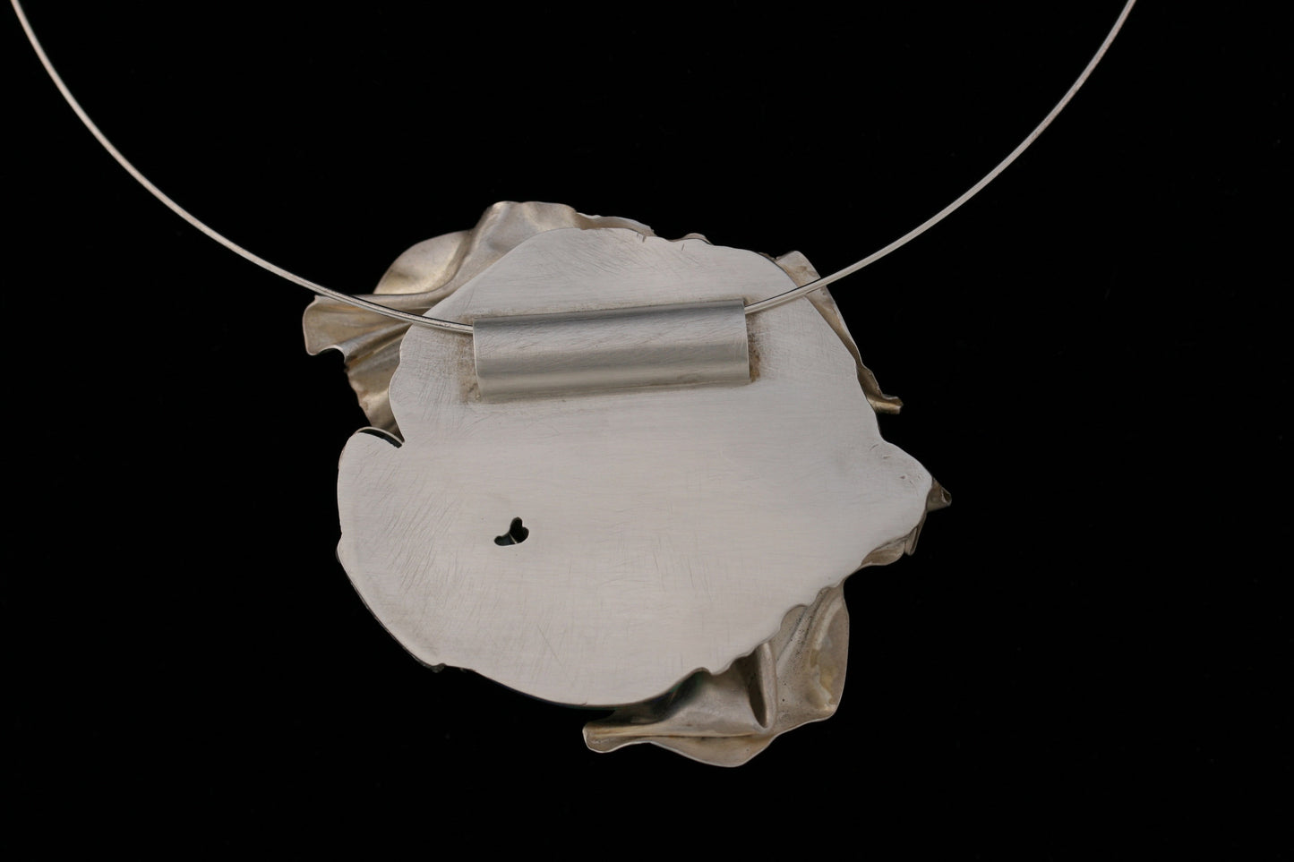 Lapis-Malachite Fine Silver Pendant