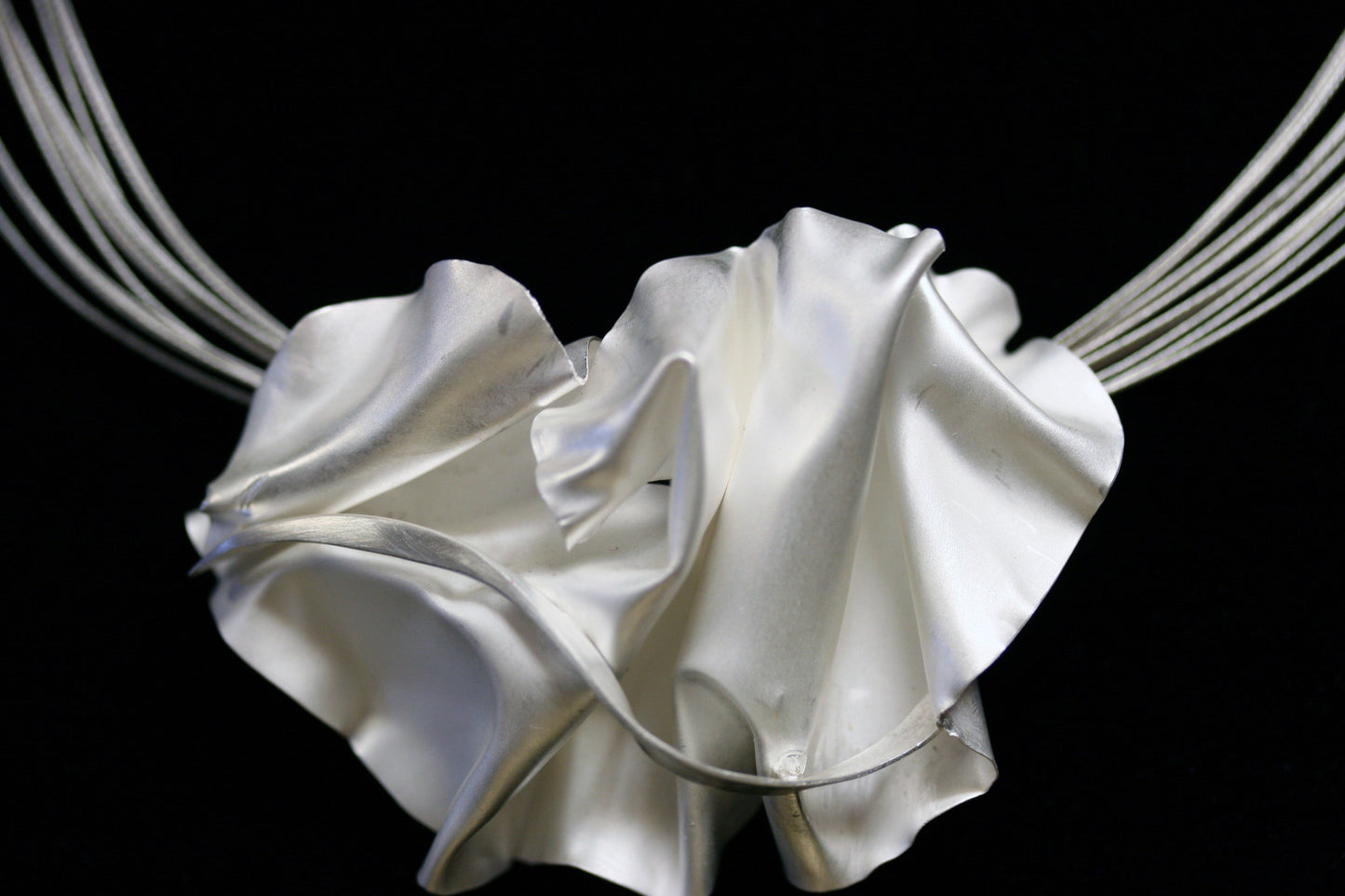 Fold formed Fine Silver Pendant/ Necklace