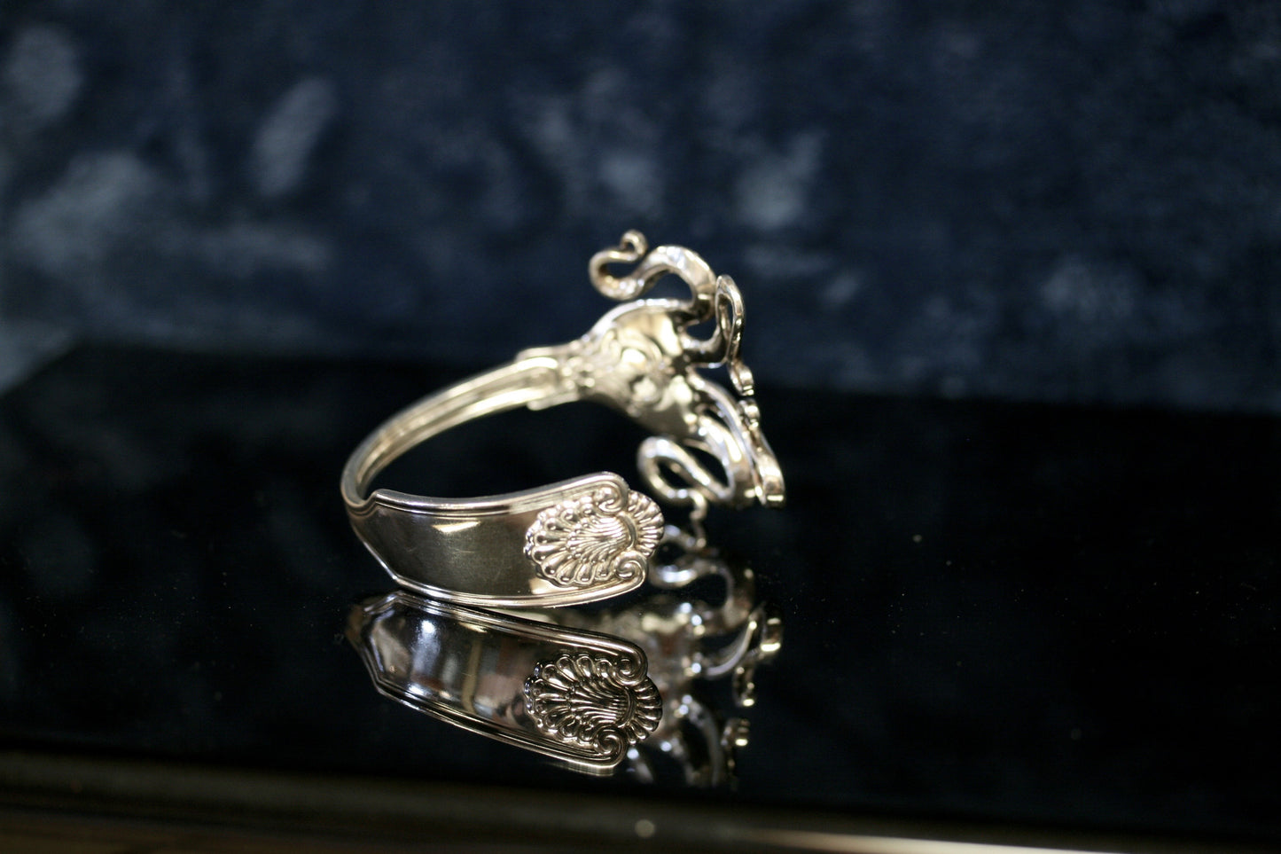 Sterling Silver Fork Cuff Bracelet