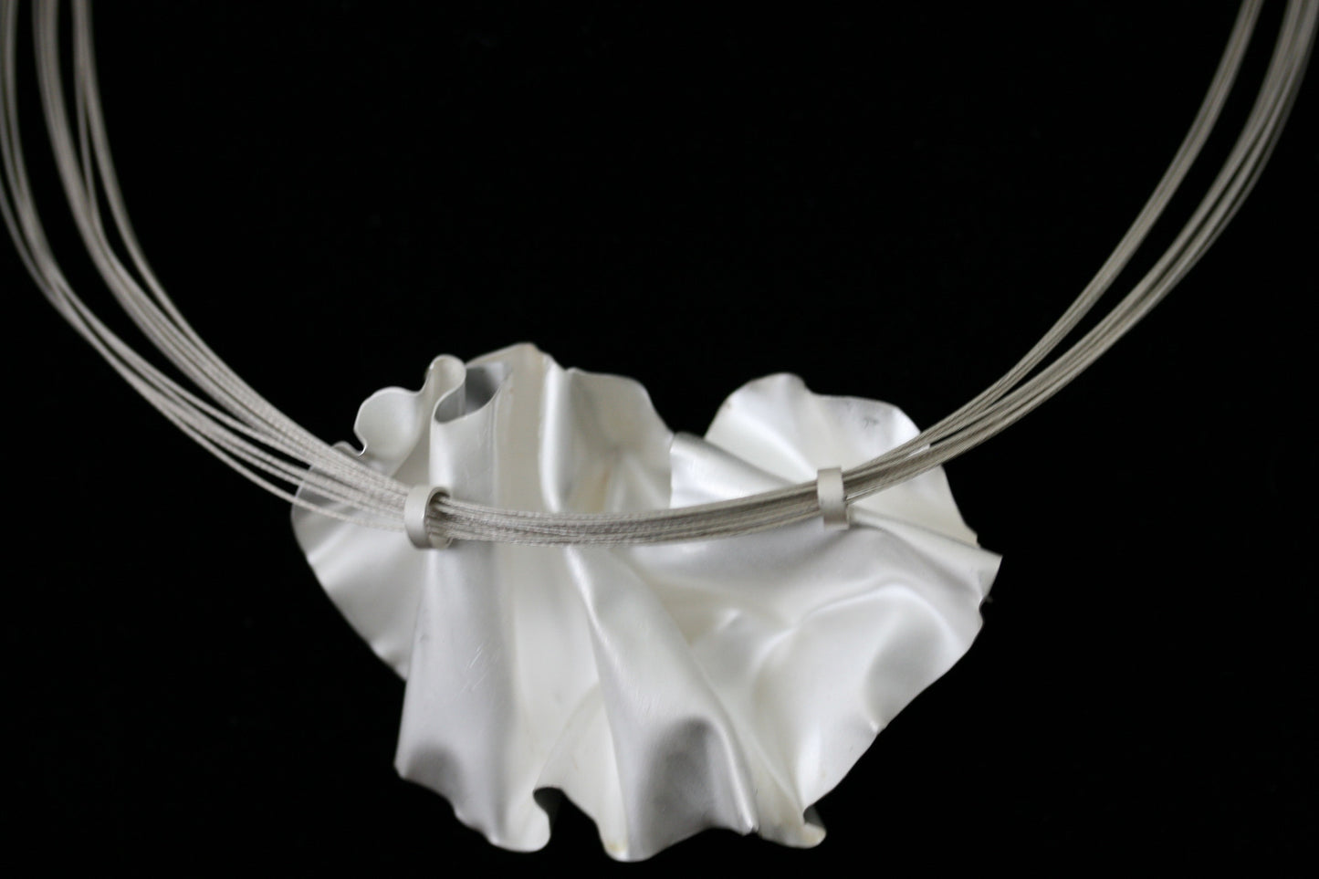 Fold formed Fine Silver Pendant/ Necklace