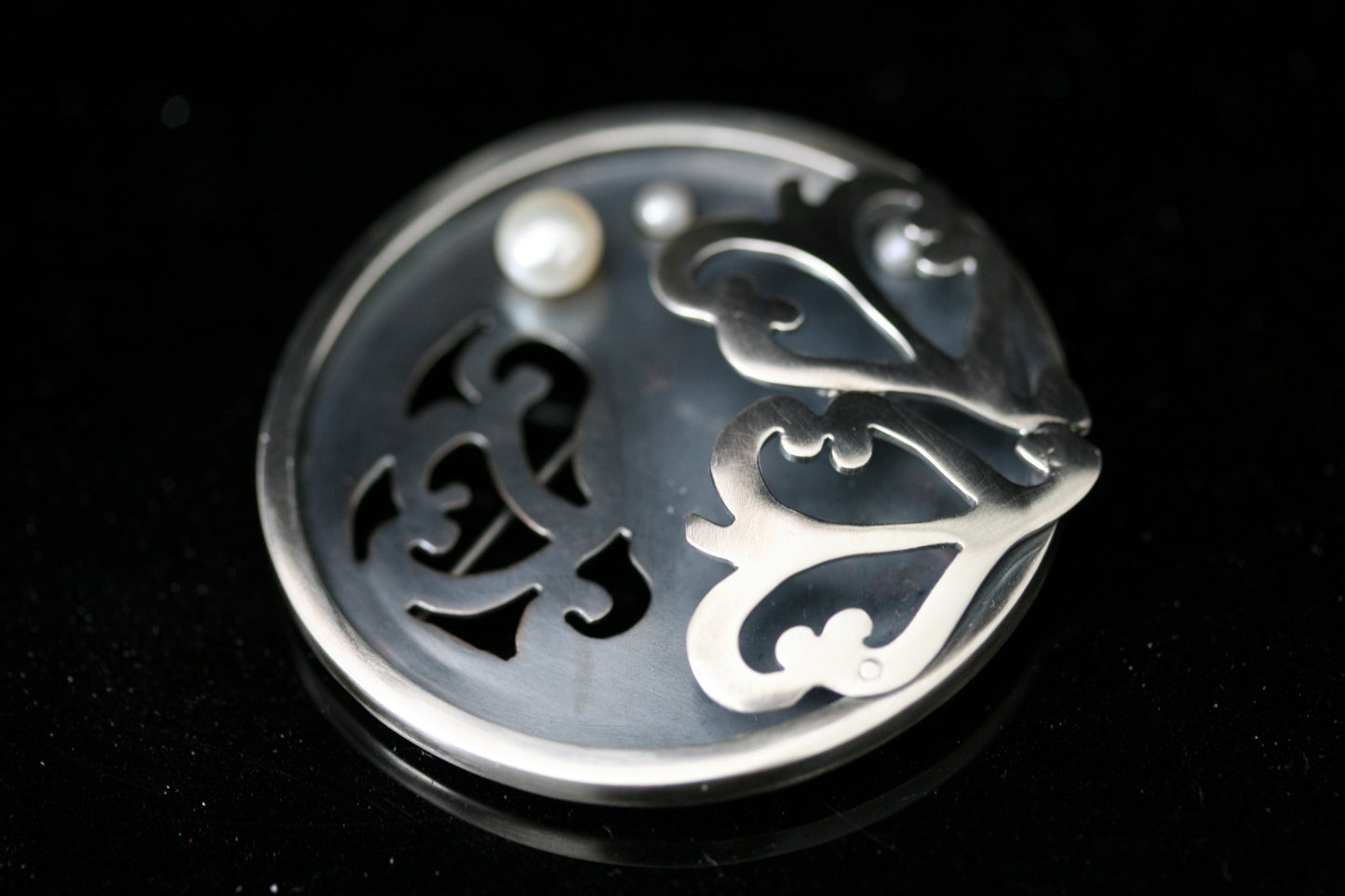 Sterling Silver Brooch Handmade One Of A Kind
