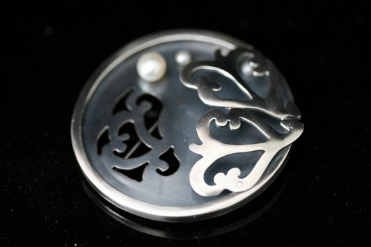 Sterling Silver Brooch Handmade One Of A Kind