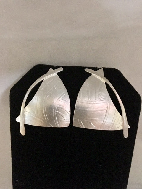 Classic Sterling Silver Sailboat Earring