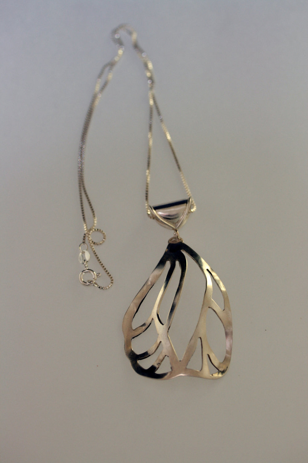 One of a Kind Handmade Sterling Silver Pierced Butterfly Wing