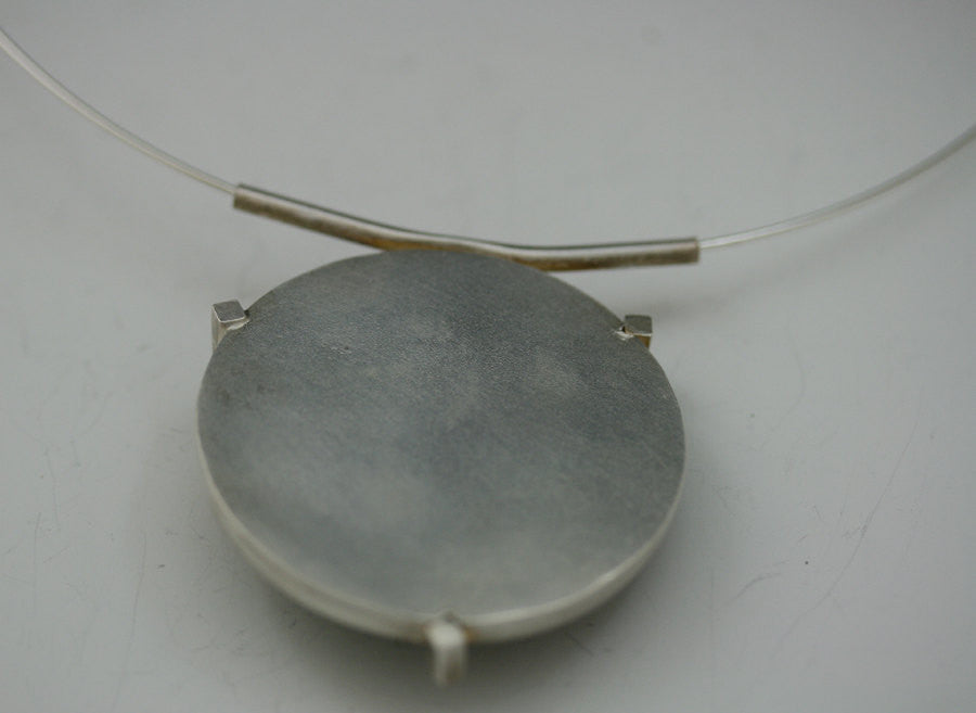 Quilt Sterling Silver Pendant Sterling Silver Neck Ring
