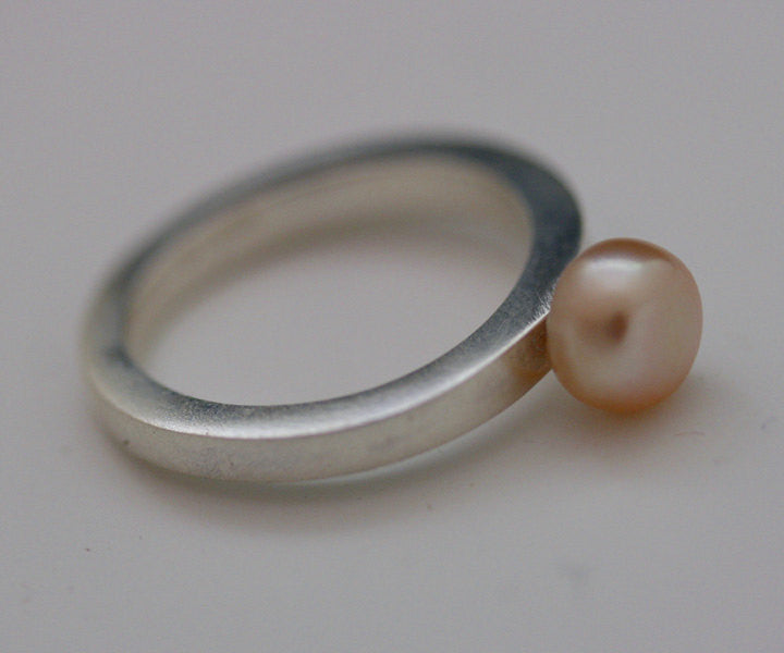 Sterling Silver Ring Pearl